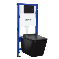 Kerra Tinos Black Duofix Delta B falba építhető WC tartály szett szaniter