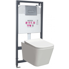 Kerra Tinos Pacific Chrome falba építhető WC tartály szett szaniter