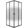 Kerra Xenia SQ 90 fekete szögletes zuhanykabin tálca nélkül