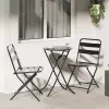  Kert Bistro Készlet 3 pcs Antracit Acél
