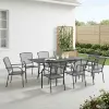  Kert étkező szett 9 pcs Antracitszürke 212 x 90 x 76 cm