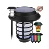  Kert lámpa napkollektoros fáklya lámpa rgb távirányítóval