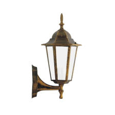  Kerti fali lámpa LIGURIA-LT homlokzati lámpa teteje 1xE27 Patina - GOLDLUX (Polux) kültéri világítás