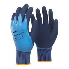  Kerti Kesztyű TOP FL Blue latex mártott KÉK 9-es