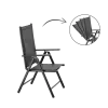  Kerti összecsukható szék, szürke 66x56x107cm 62428