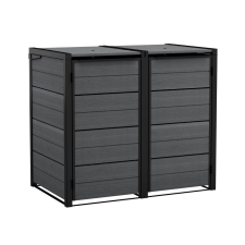 Kerti tároló Keter Hide Away 2x 120 l-es kukákhoz, szürke kerti tárolás
