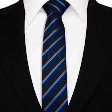  Keskeny nyakkendő - sötétkék/kék nyakkendő