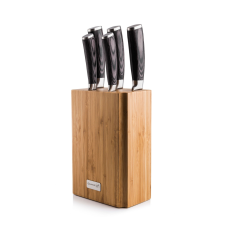 Késkészlet G21 Gourmet Stone 5 db + bambusz késtartó kés és bárd