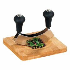 Kesper 50646 Fűszeres vágódeszka csiszolókéssel, 16 x 16 x 1,8 cm konyhai eszköz