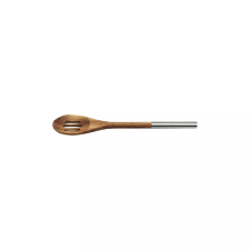 Kesper Akácfából készült fakanál fém nyéllel, hossza: 300 mm, perforált konyhai eszköz