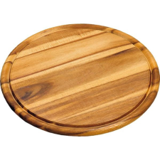 Kesper Barázdált kerek vágódeszka, Kesper 30 cm, akácfa konyhai eszköz