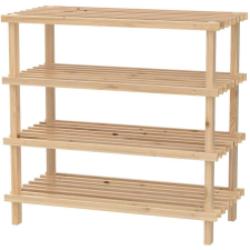 Kesper cipőtartó 4 polccal, natúr fenyőfa 54 × 52 × 26 cm (69724) bútor