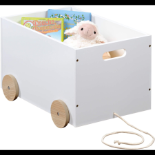 Kesper kerekes játékdoboz, 50 × 35 × 30 cm, fehér (4000270177149) bútor