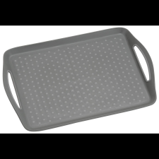 Kesper műanyag tálca, csúszásmentes, szürke, 45,5 x 32 cm (77207) tányér és evőeszköz