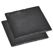 Kesper Négyzet alakú pala poháralátét készlet 13x13 cm konyhai eszköz