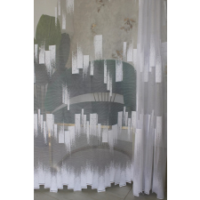  Kész függöny Amelia fehér Parketta mintás 300x160cm lakástextília