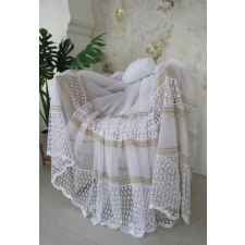  Kész függöny Cairo fehér Arany minta 500x250cm lakástextília