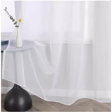 Kész függöny Damaskus Voial Fehér 300x260cm Rúdra húzható lakástextília