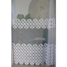  Kész függöny Dorsia fehér modern mintás 200x180cm lakástextília