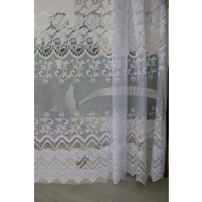  Kész függöny Emily fehér Rózsás modern minta 200x180cm lakástextília