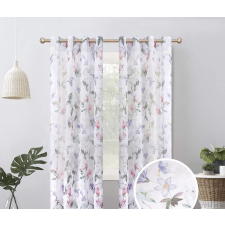  Kész függöny French Love Pastel Fehér minta 1db 140x280cm lakástextília