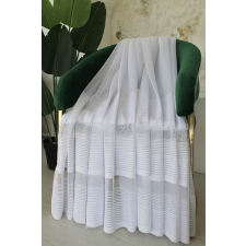 Kész függöny Jacquard fehér modern csíkos mintás 300x180cm lakástextília