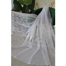  Kész függöny Jacquard fehér Páfrányfenyő mintás  200x180cm lakástextília