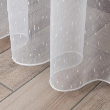 Kész függöny Lux fehér Hópehely minta 300x280cm Rúdra húzható lakástextília