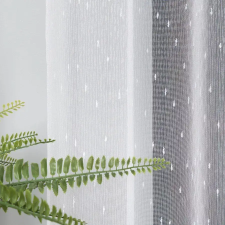  Kész függöny Lux fehér Hópehely minta 500x250cm lakástextília