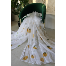  Kész függöny Lynette fehér Sárga Citrom minta 400x150cm lakástextília