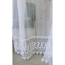  Kész függöny Paris Mintás Hímzett Fehér minta 500x280cm lakástextília