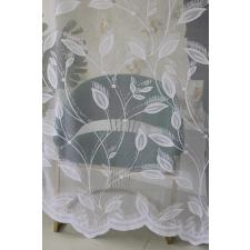  Kész függöny Scarlett fehér Nagy szírom virág minta 400x250cm AKCIÓS lakástextília