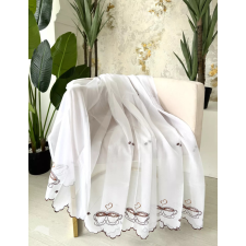  Kész függöny vitrázs Barna Cappuccinos 200x80cm lakástextília