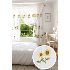  Kész függöny voile Napraforgó sárga fényáteresztő 400x150cm lakástextília