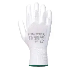  Kesztyű A120 Tenyérmártott Nylon Fehér L védőkesztyű