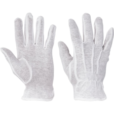 Kesztyű BUSTARD 09, textil, PVC célpontok munkavédelmi cipő