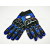  Kesztyű kék protektoros M-es méret