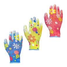  Kesztyű kerti, mintás L