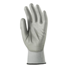  Kesztyű mártott COVERGUARD poliészter PU tenyérrel szürke 8-as 2 darab/pár védőkesztyű