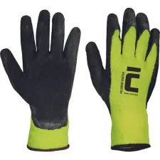  Kesztyű PALAWAN Winter Yellow, téli, bélelt, 11/XXL, nylon, latex védőkesztyű