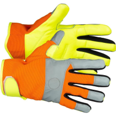  Kesztyű Strend Pro Caveron High Vision, textil/bőr fényvisszaverő elemekkel, 09/L méret, bliszter