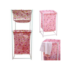  Két polcos ruhás kosár - praktikus tárolás, ruhák szortírozása, mosás előkészítése. bútor