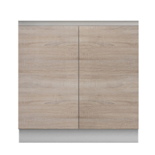  Kétajtós alsószekrény, tölgy sonoma, LINE bútor