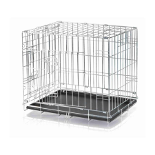 Kétajtós fémketrec S 64x54x48cm Trixie 3922 szállítóbox, fekhely kutyáknak