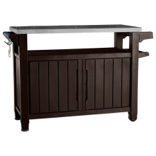 KETER BBQ ASZTAL "UNITY XL" BARNA, 128X52X90CM kerti bútor