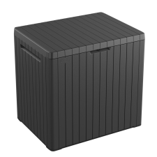 Keter City box műanyag tároló doboz, grafitszürke - 113L bútor