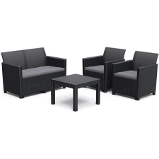 KETER CLAIRE 2 SEATERS SOFA Kerti bútor garnitúra, grafit kerti bútor