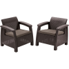 KETER CORFU DUO Kerti fotel, barna, 2 db a csomagban (223194)