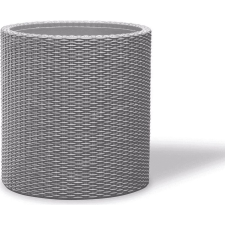 KETER Cylinder M virágcserép Silver Grey (224150) kerti tárolás