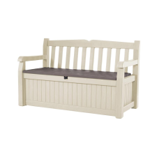 KETER Eden Garden Bench 265L kerti pad, bézs (610300) kerti bútor